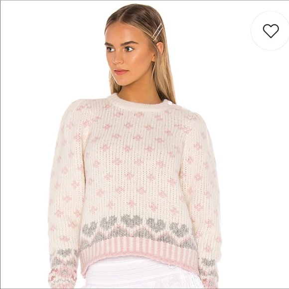 LoveShackFancy Sweaters - NWT Love Shack Fancy Rosie Sweater M Milky Clouds